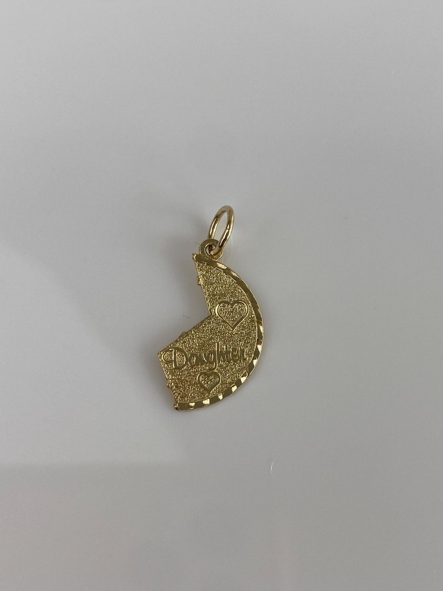 Vintage Solid 14k Yellow Gold Daughter Charm