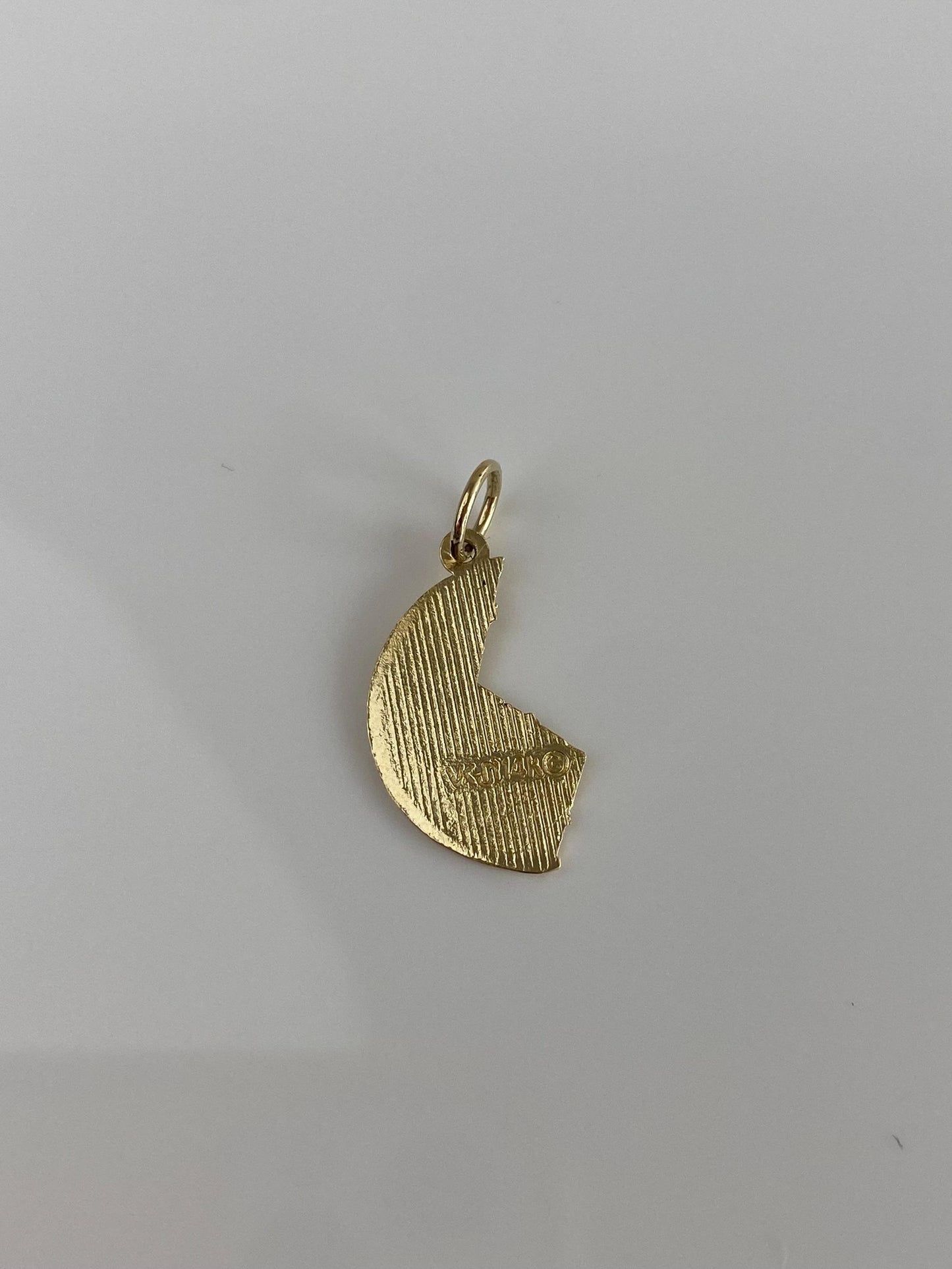 Vintage Solid 14k Yellow Gold Daughter Charm
