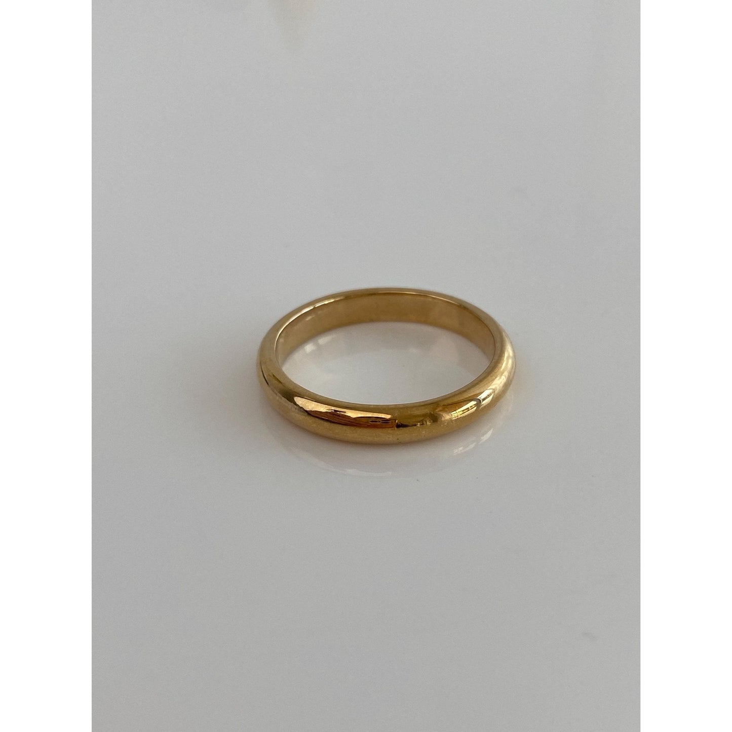 Vintage Solid 14k Yellow Gold Ring Band - Size 10.75