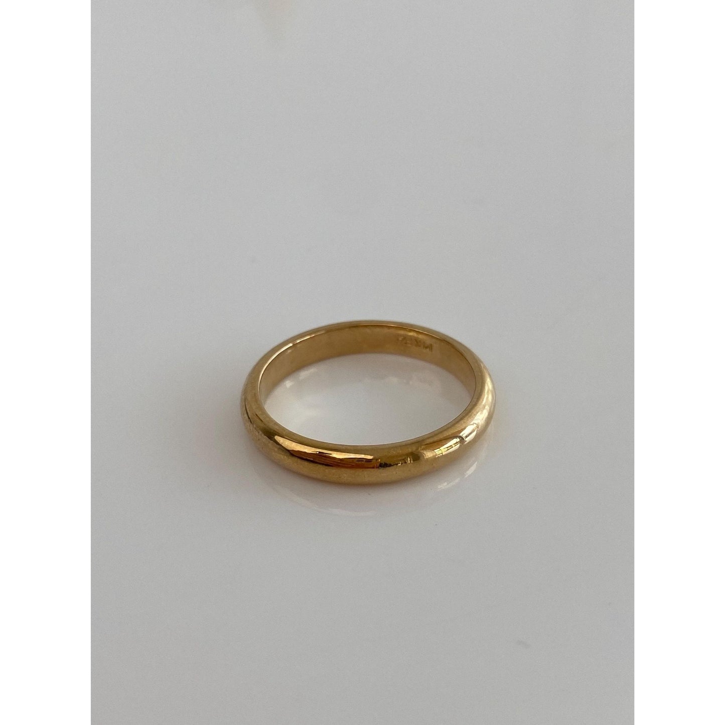 Vintage Solid 14k Yellow Gold Ring Band - Size 10.75