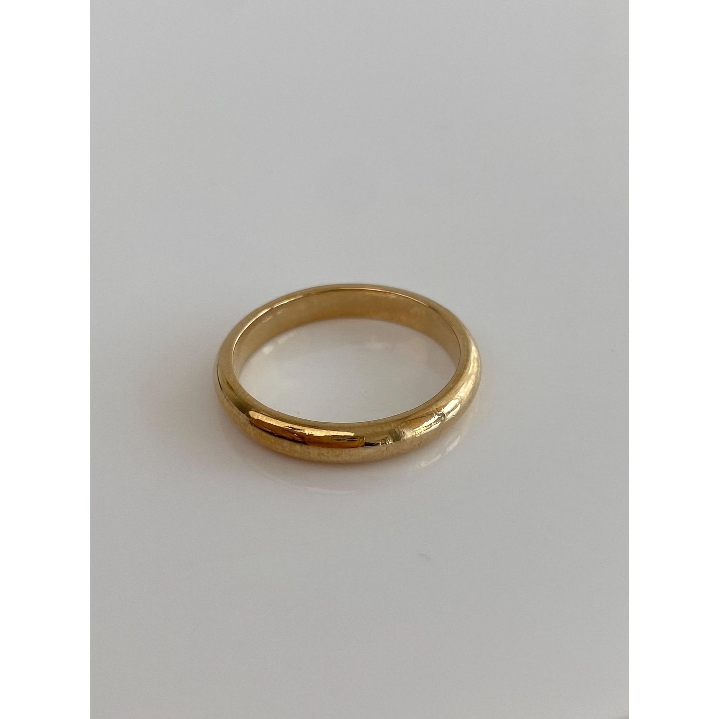Vintage Solid 14k Yellow Gold Ring Band - Size 10.75