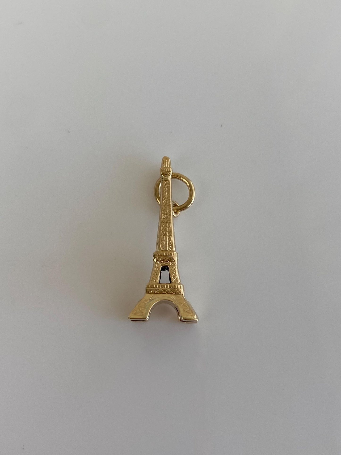 Vintage Solid 14k Yellow Gold Eiffel Tower Charm