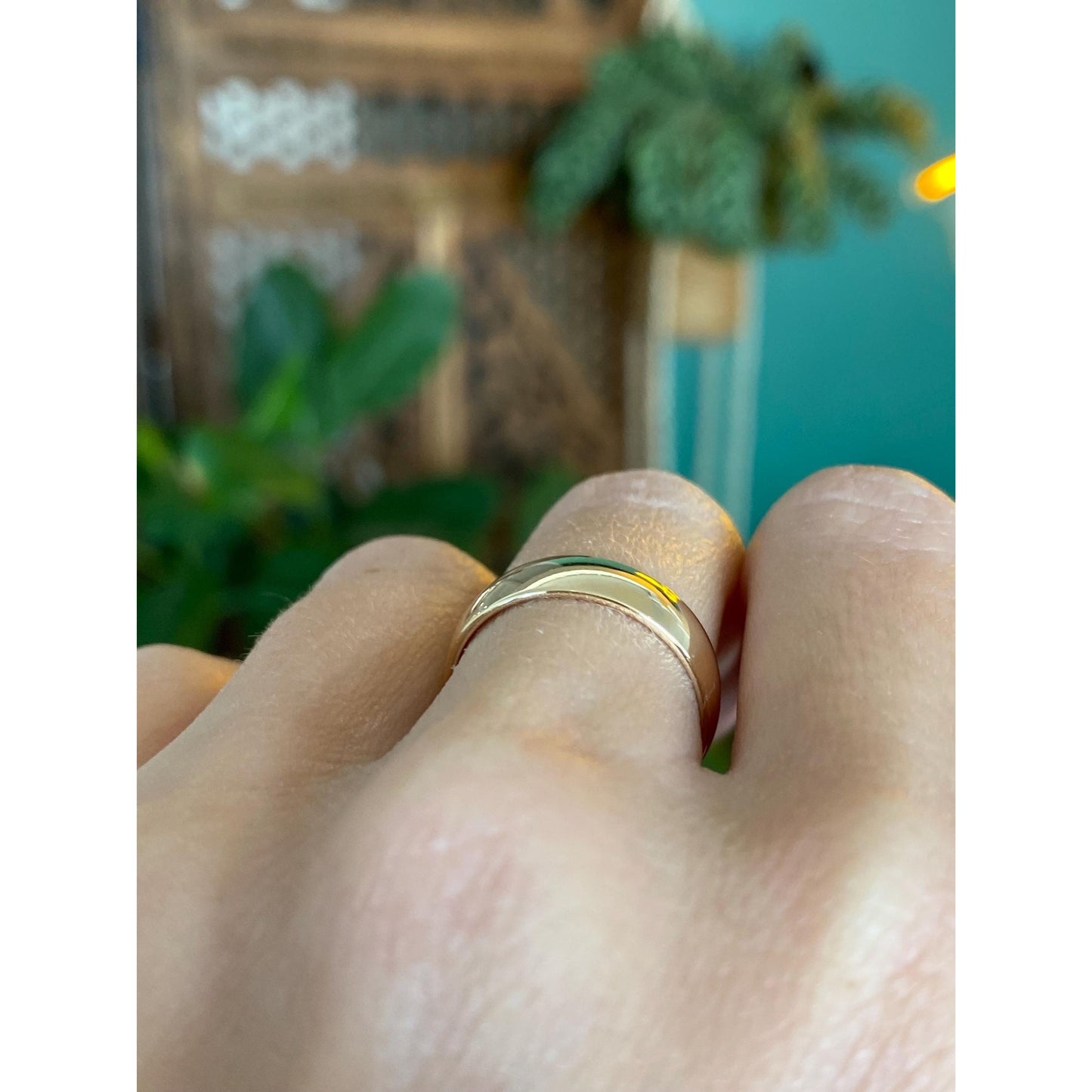 Vintage Solid 10k Yellow Gold Ring Band - Size 6.75