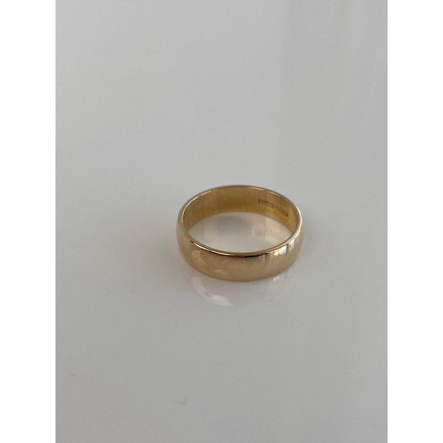 Vintage Solid 10k Yellow Gold Ring Band - Size 6.75