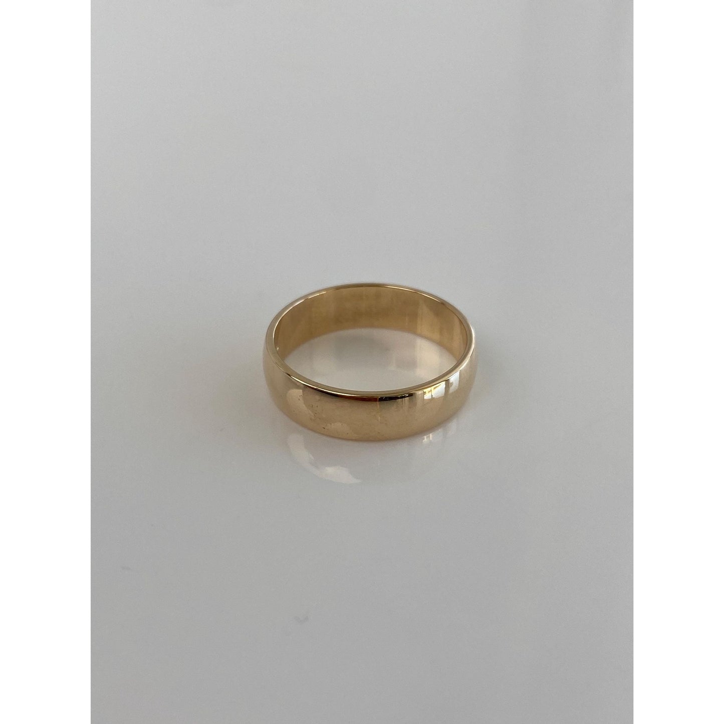 Vintage Solid 10k Yellow Gold Ring Band - Size 6.75