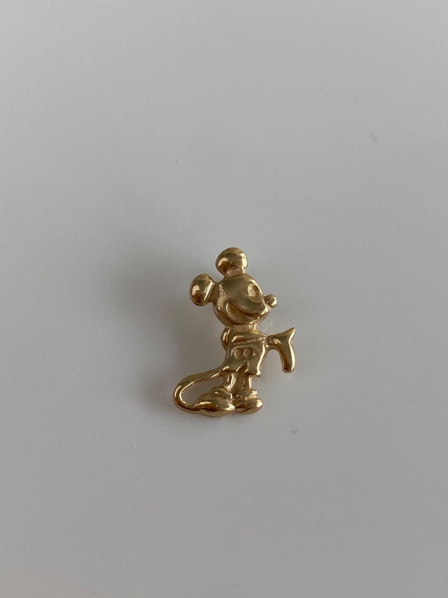 Vintage Solid 14k Yellow Gold Mickey Mouse Charm