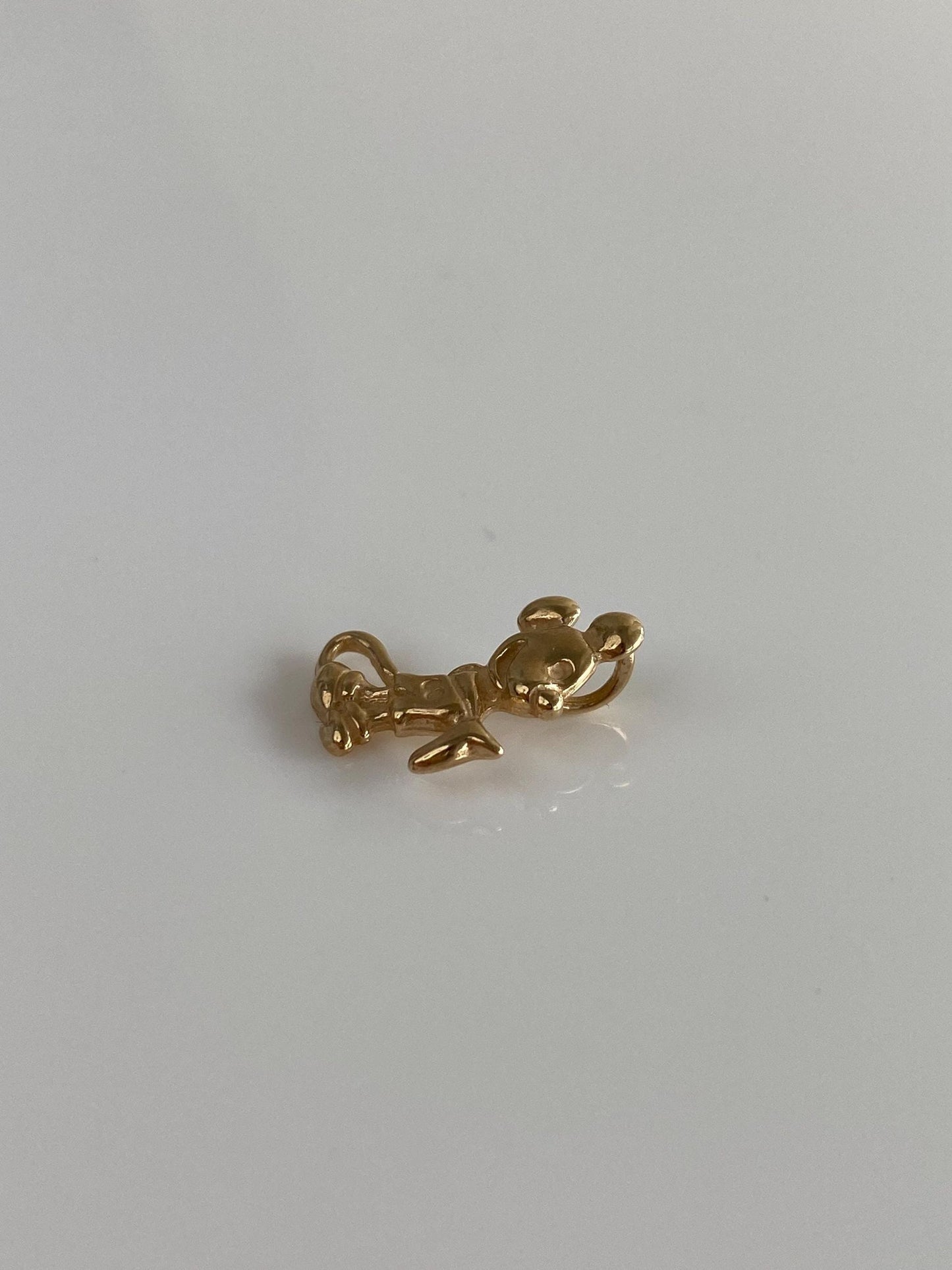 Vintage Solid 14k Yellow Gold Mickey Mouse Charm