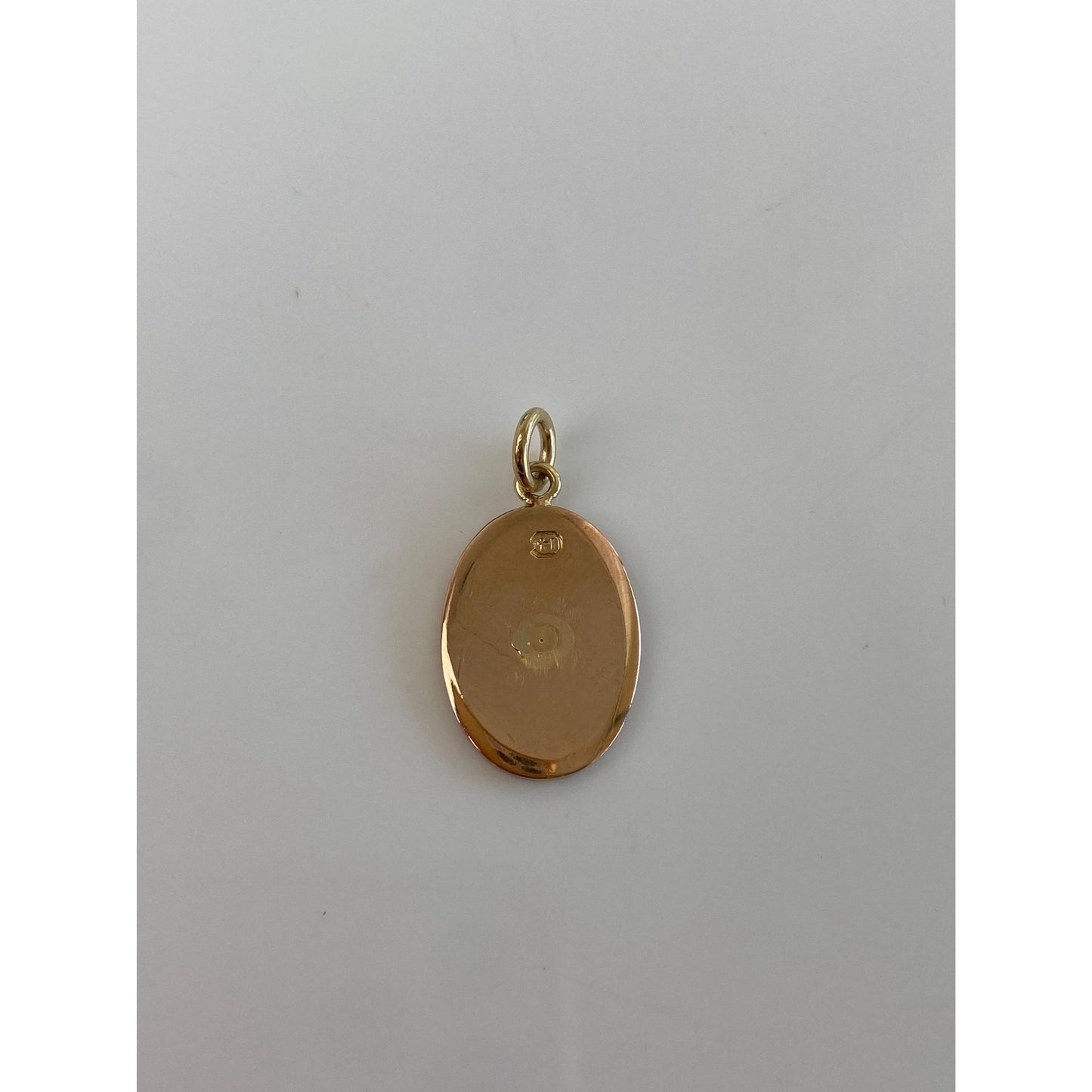 Vintage Solid 14k Yellow Gold Initial Cufflink Conversion Charm