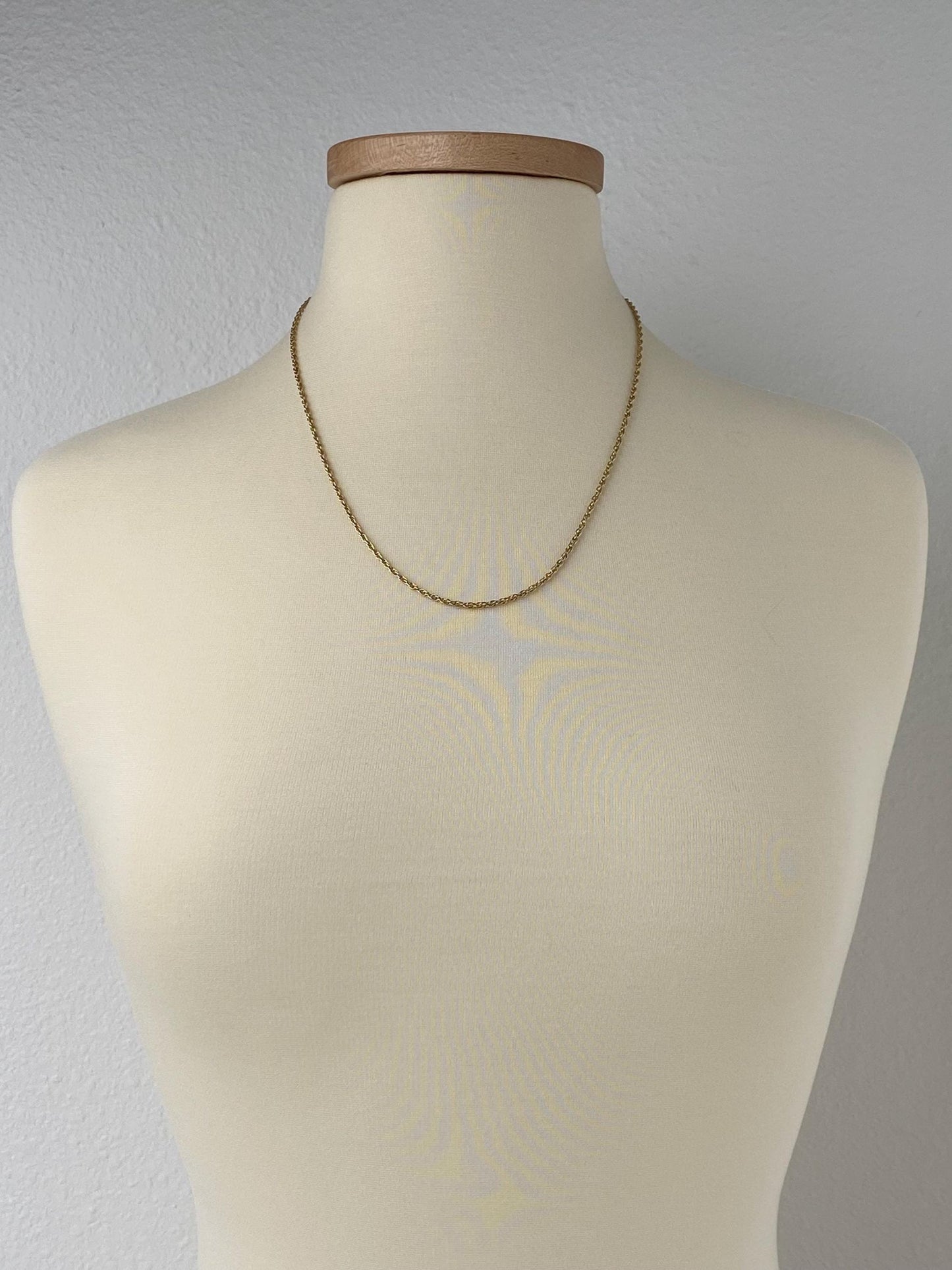 Vintage Solid 14k Yellow Gold Chain Necklace - 22 inches
