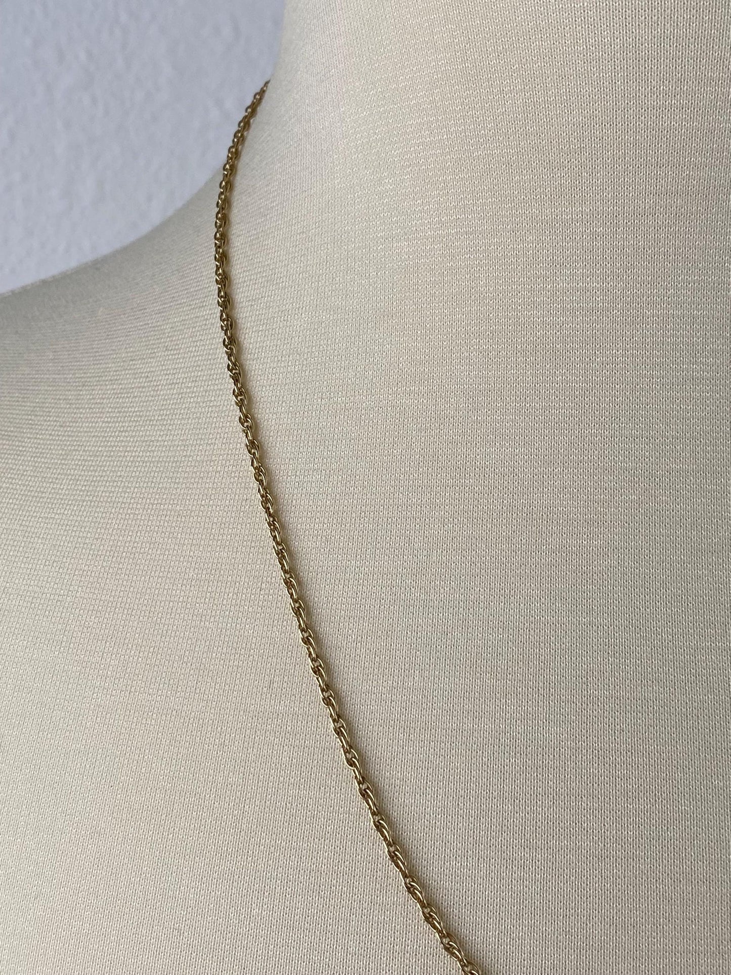 Vintage Solid 14k Yellow Gold Chain Necklace - 22 inches