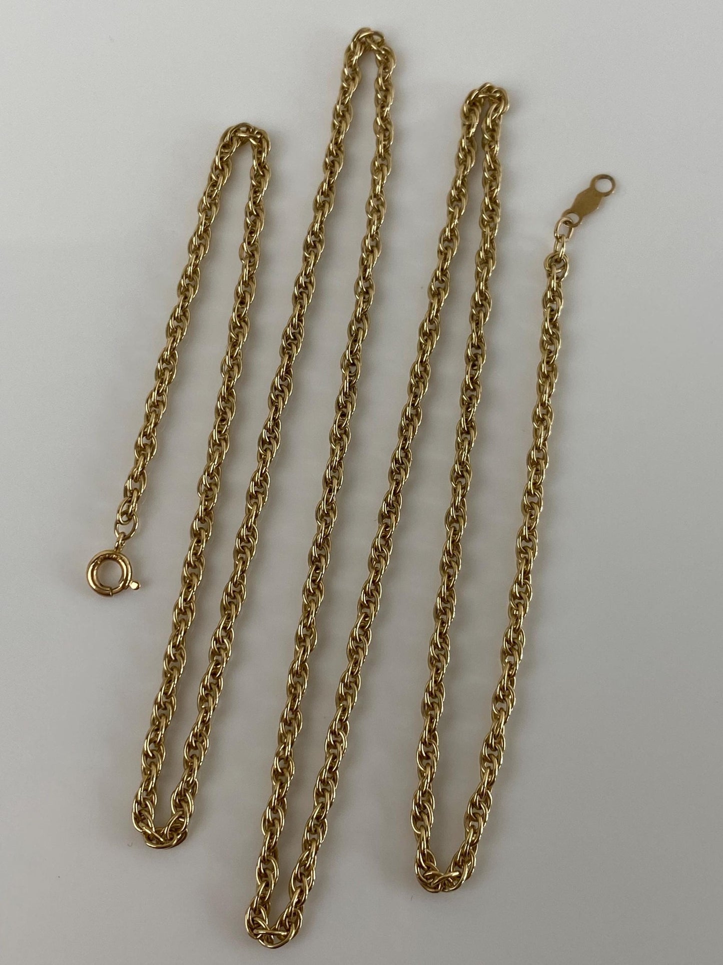 Vintage Solid 14k Yellow Gold Chain Necklace - 22 inches