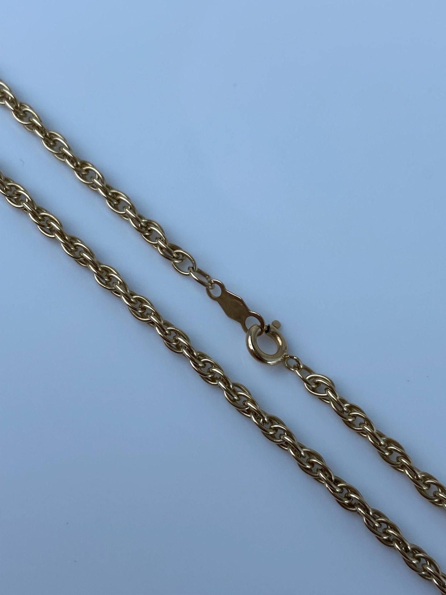 Vintage Solid 14k Yellow Gold Chain Necklace - 22 inches