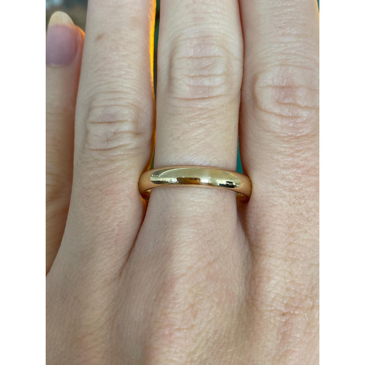Vintage Solid 14k Yellow Gold Ring Band - Size 10.5