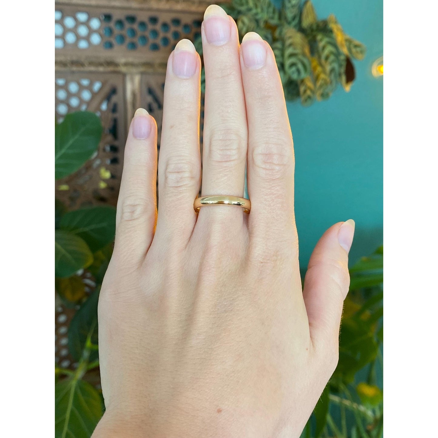 Vintage Solid 14k Yellow Gold Ring Band - Size 10.5