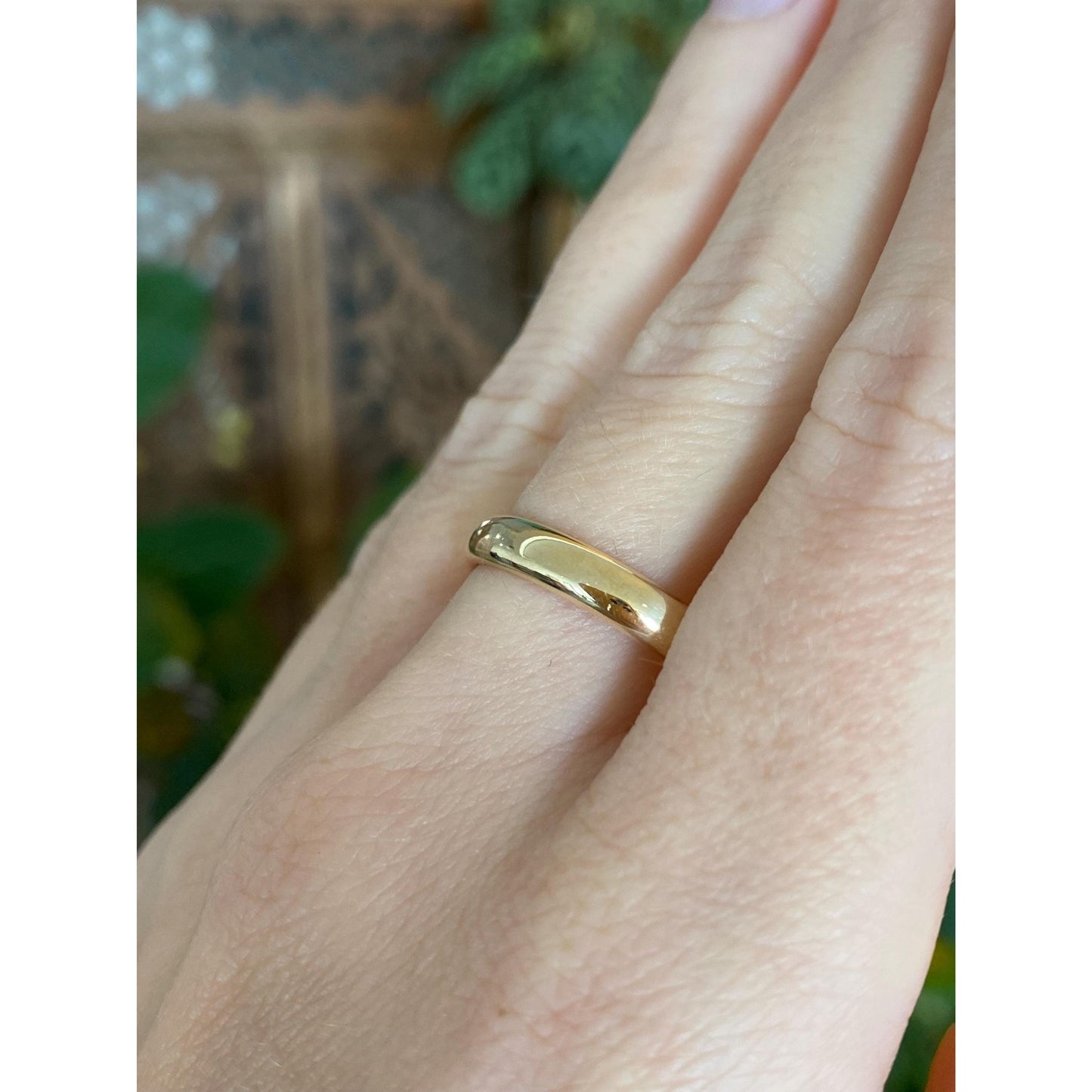 Vintage Solid 14k Yellow Gold Ring Band - Size 10.5