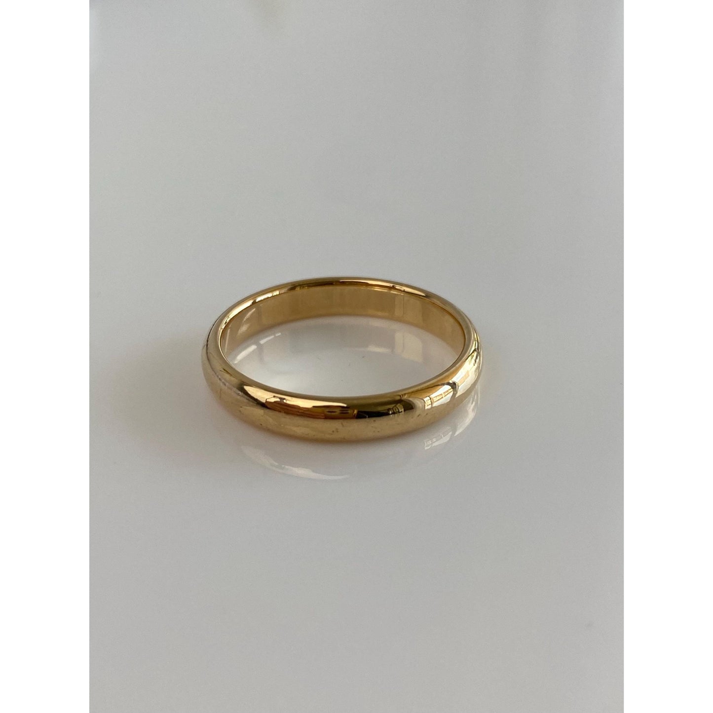 Vintage Solid 14k Yellow Gold Ring Band - Size 10.5