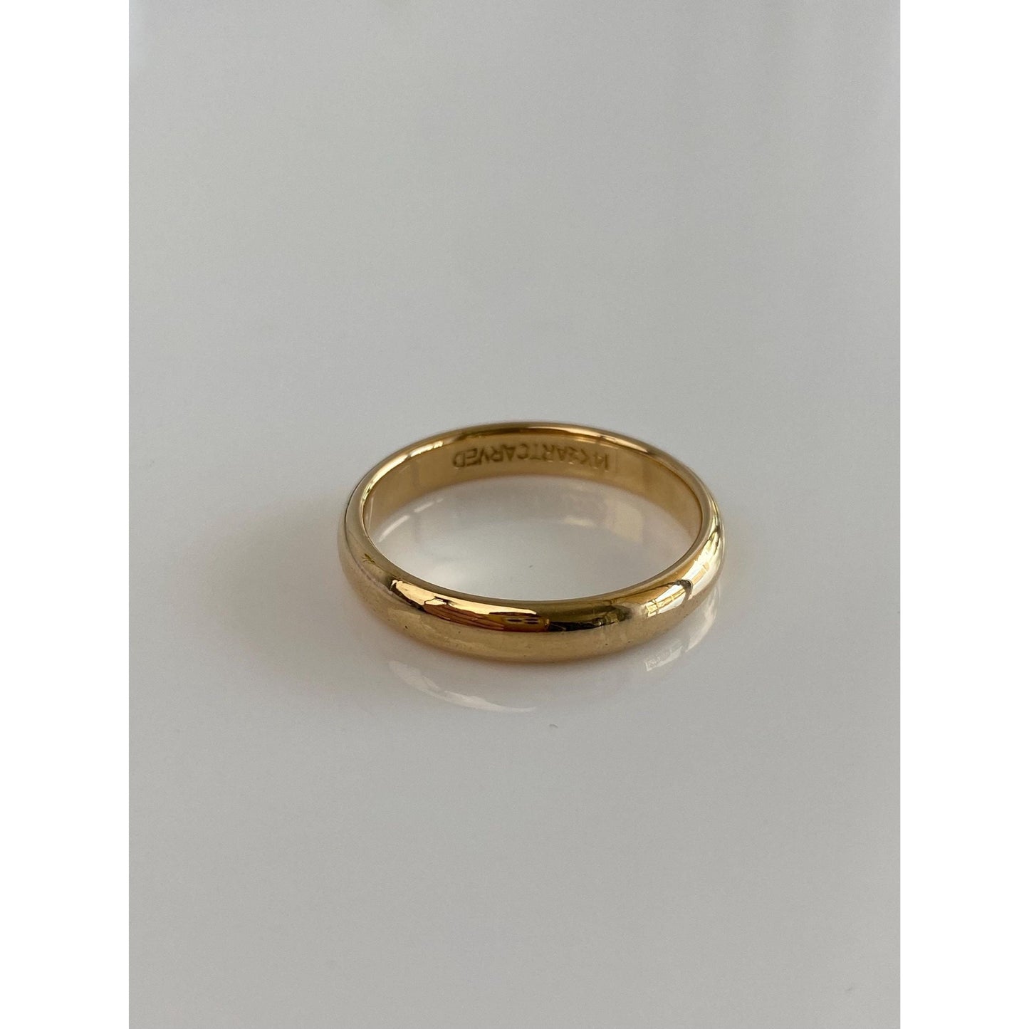 Vintage Solid 14k Yellow Gold Ring Band - Size 10.5