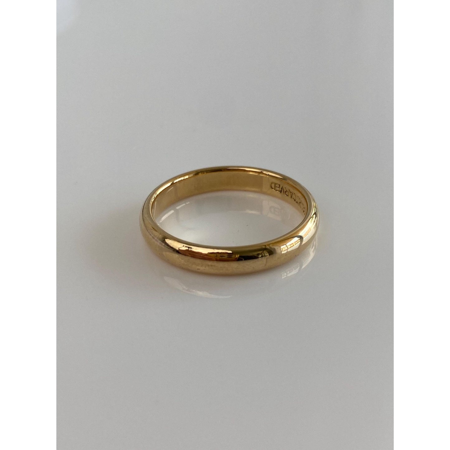 Vintage Solid 14k Yellow Gold Ring Band - Size 10.5