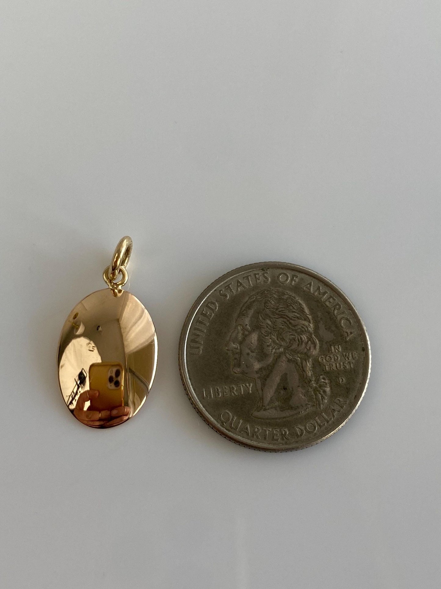 Vintage Solid 10k Rosey Gold Cufflink Conversion Charm