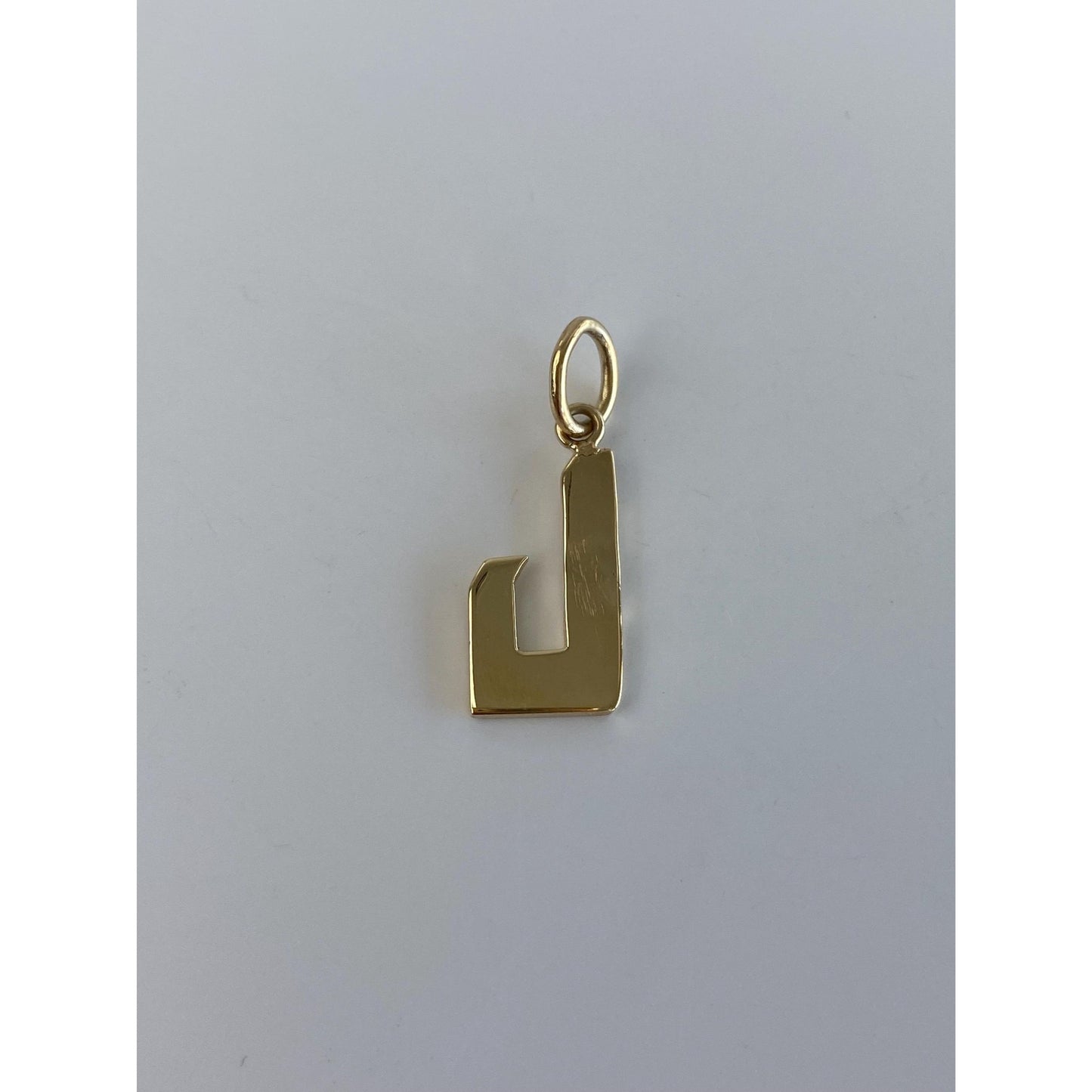 Solid 14k Yellow Gold Initial 'L' Charm