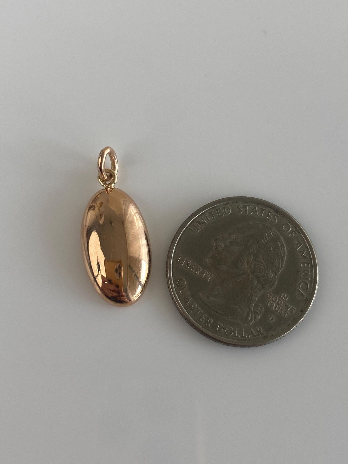 Vintage Solid 14k Rose Gold Cufflink Charm