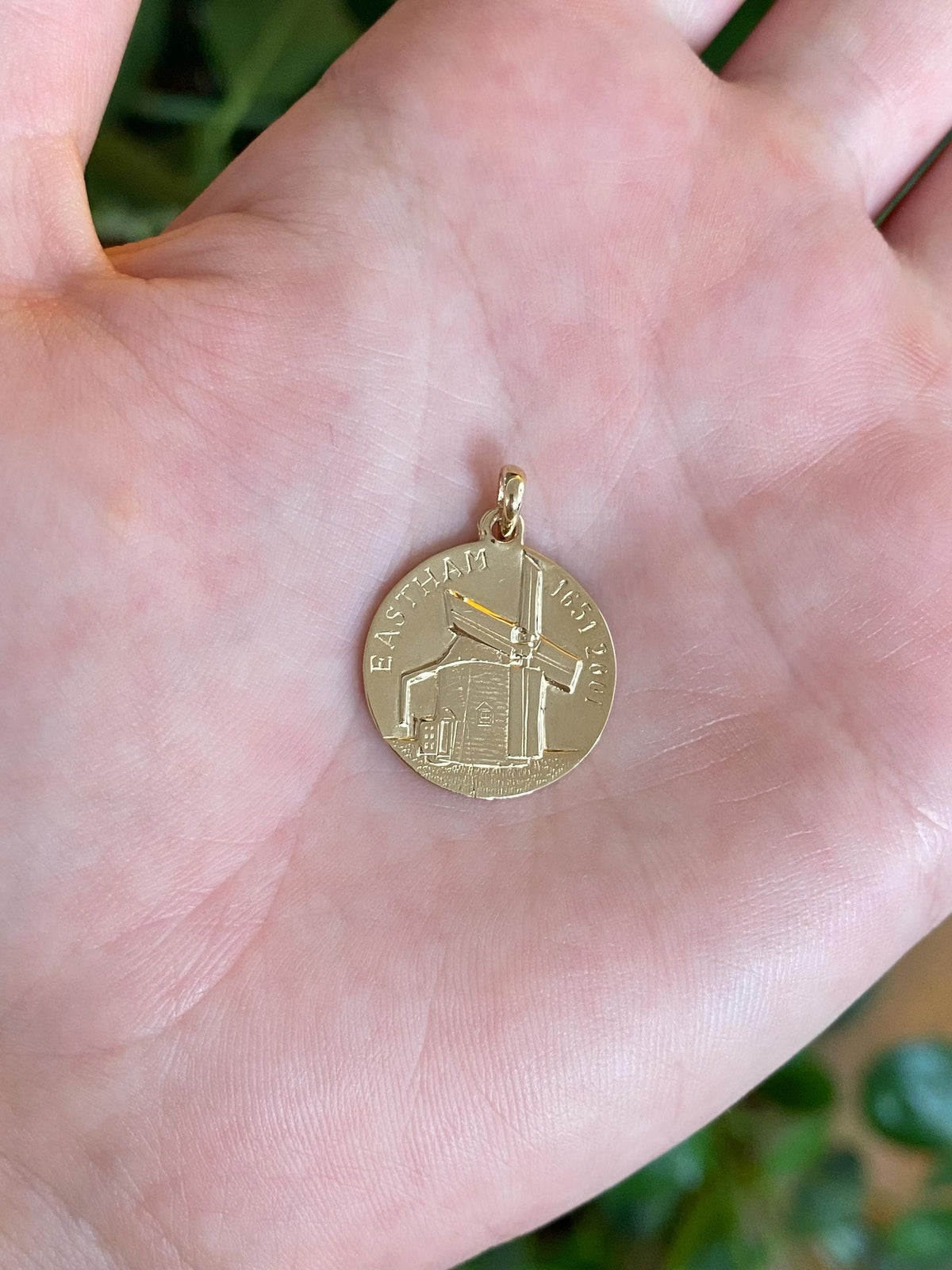 Vintage Solid 14k Yellow Gold Eastham Massachusetts Charm