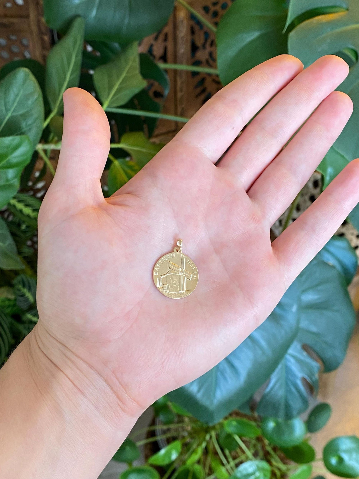 Vintage Solid 14k Yellow Gold Eastham Massachusetts Charm