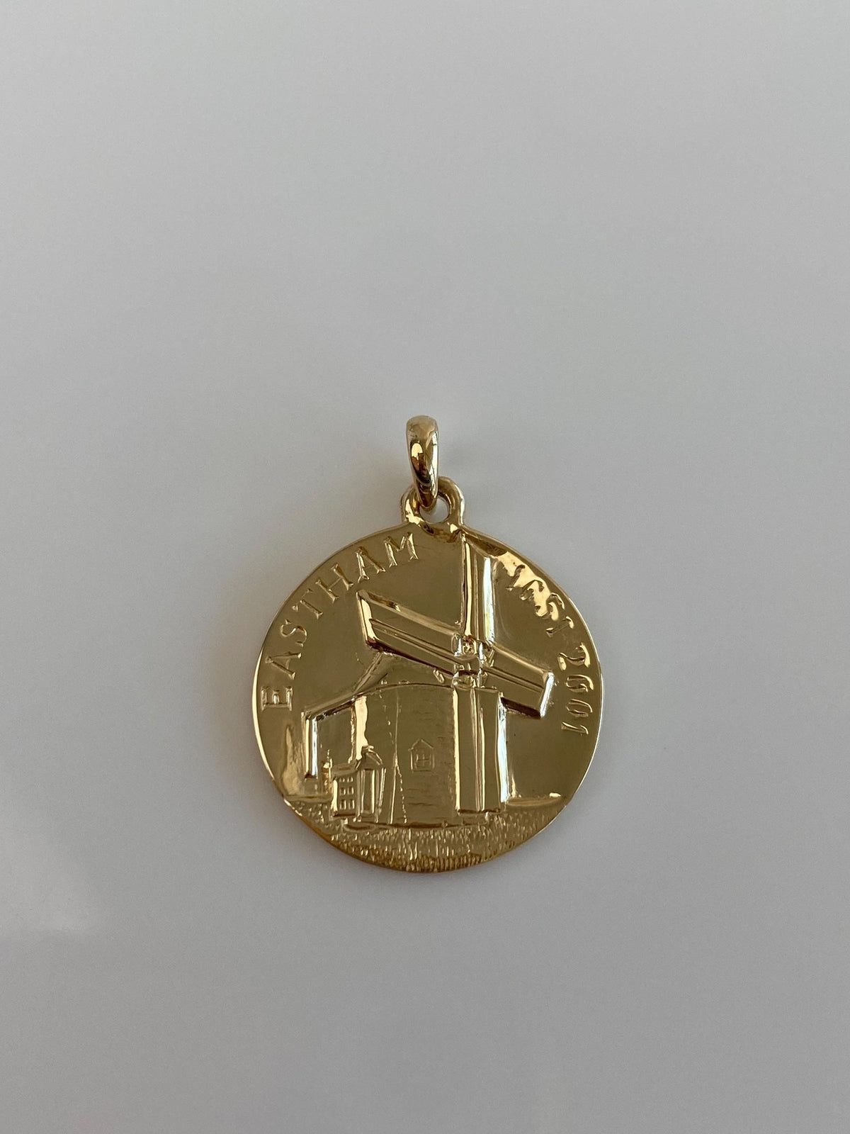 Vintage Solid 14k Yellow Gold Eastham Massachusetts Charm
