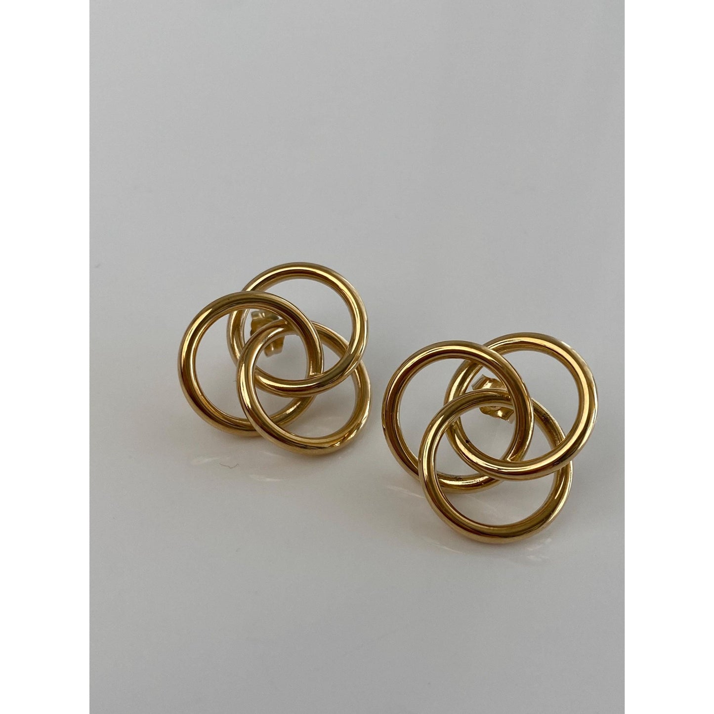 Vintage 14k Yellow Gold Knot Stud Earrings