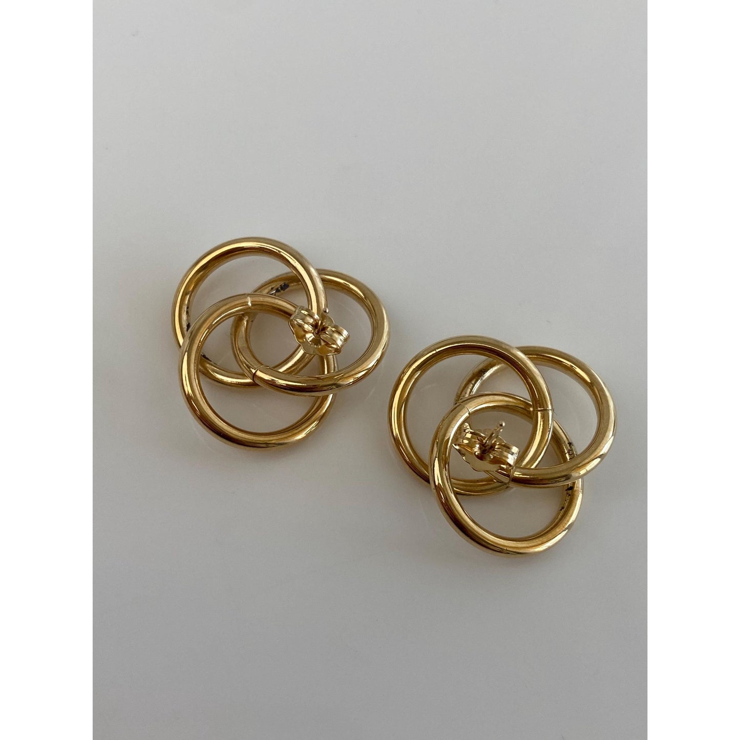 Vintage 14k Yellow Gold Knot Stud Earrings