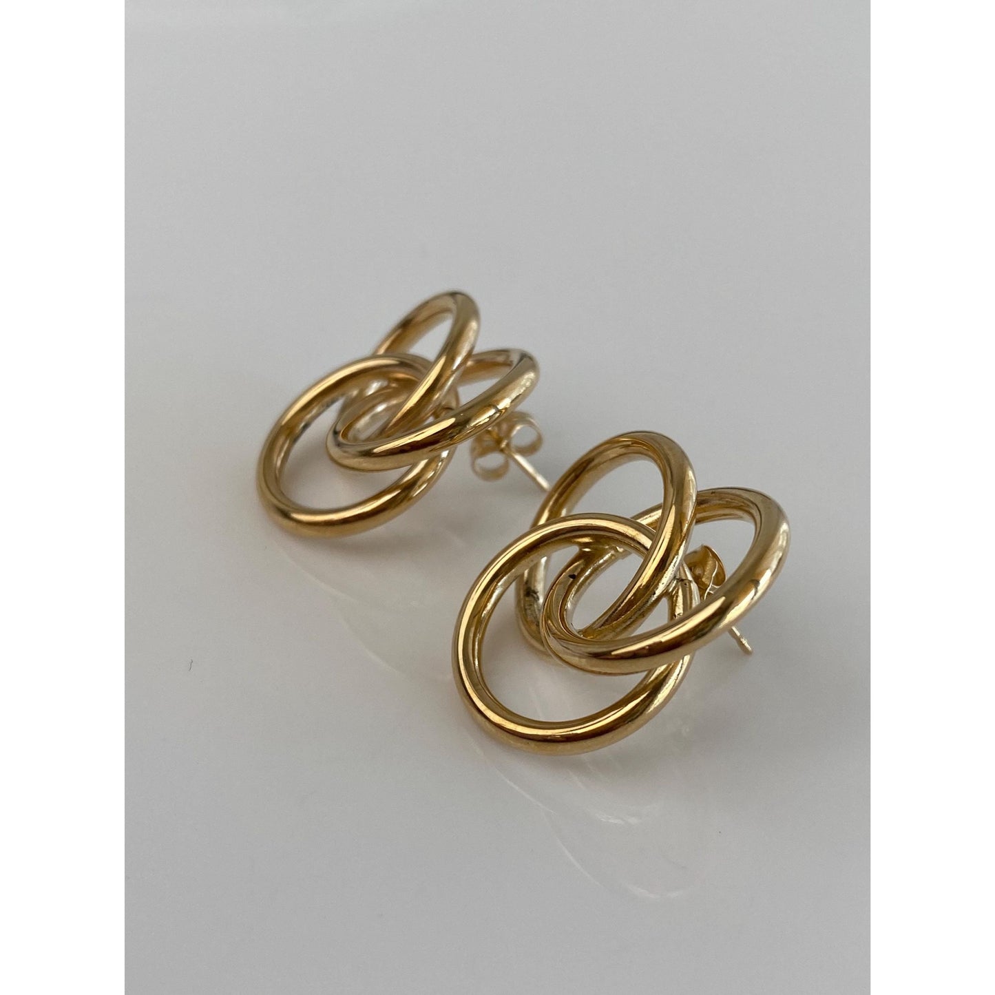 Vintage 14k Yellow Gold Knot Stud Earrings
