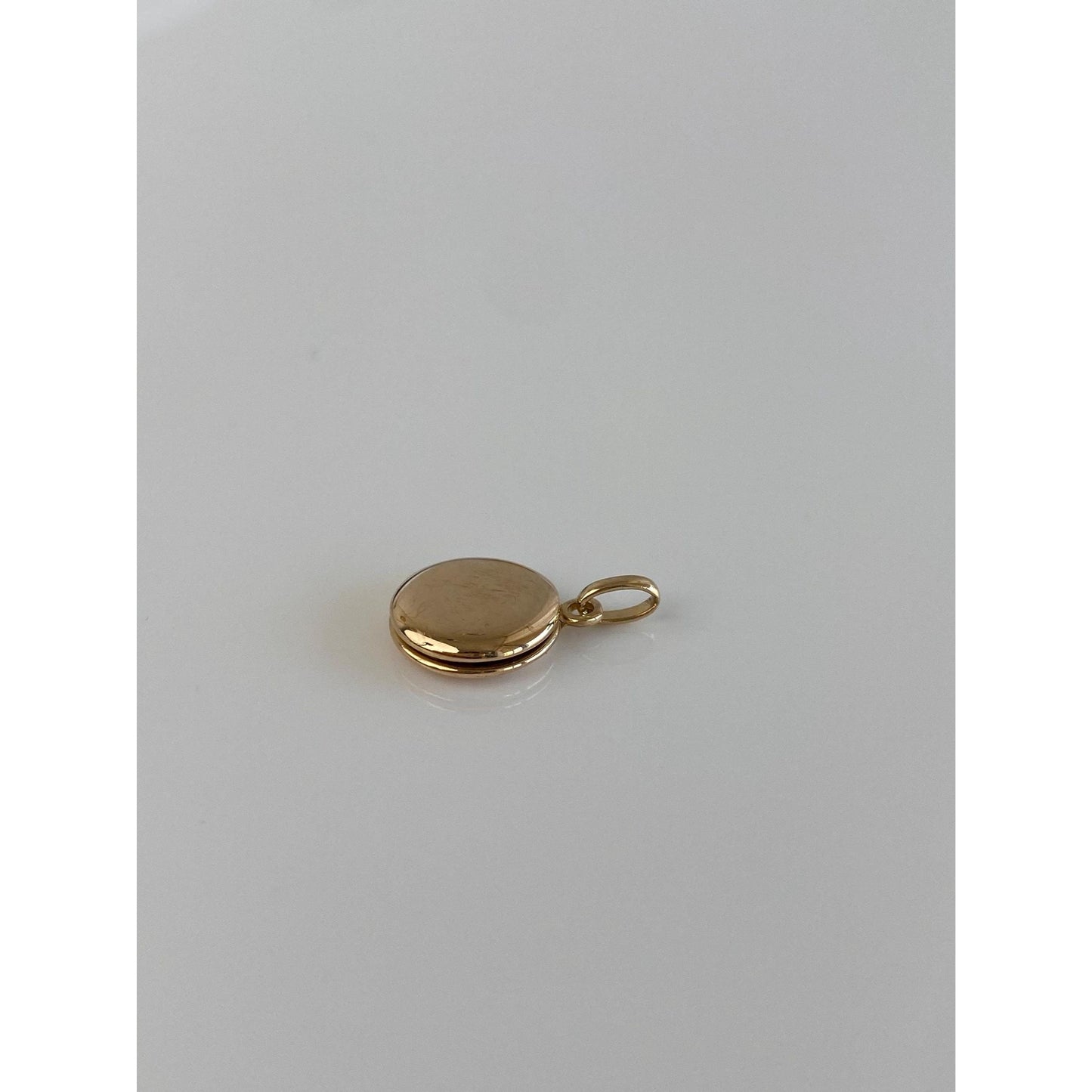 Vintage Solid 14k Yellow Gold Small Locket Charm