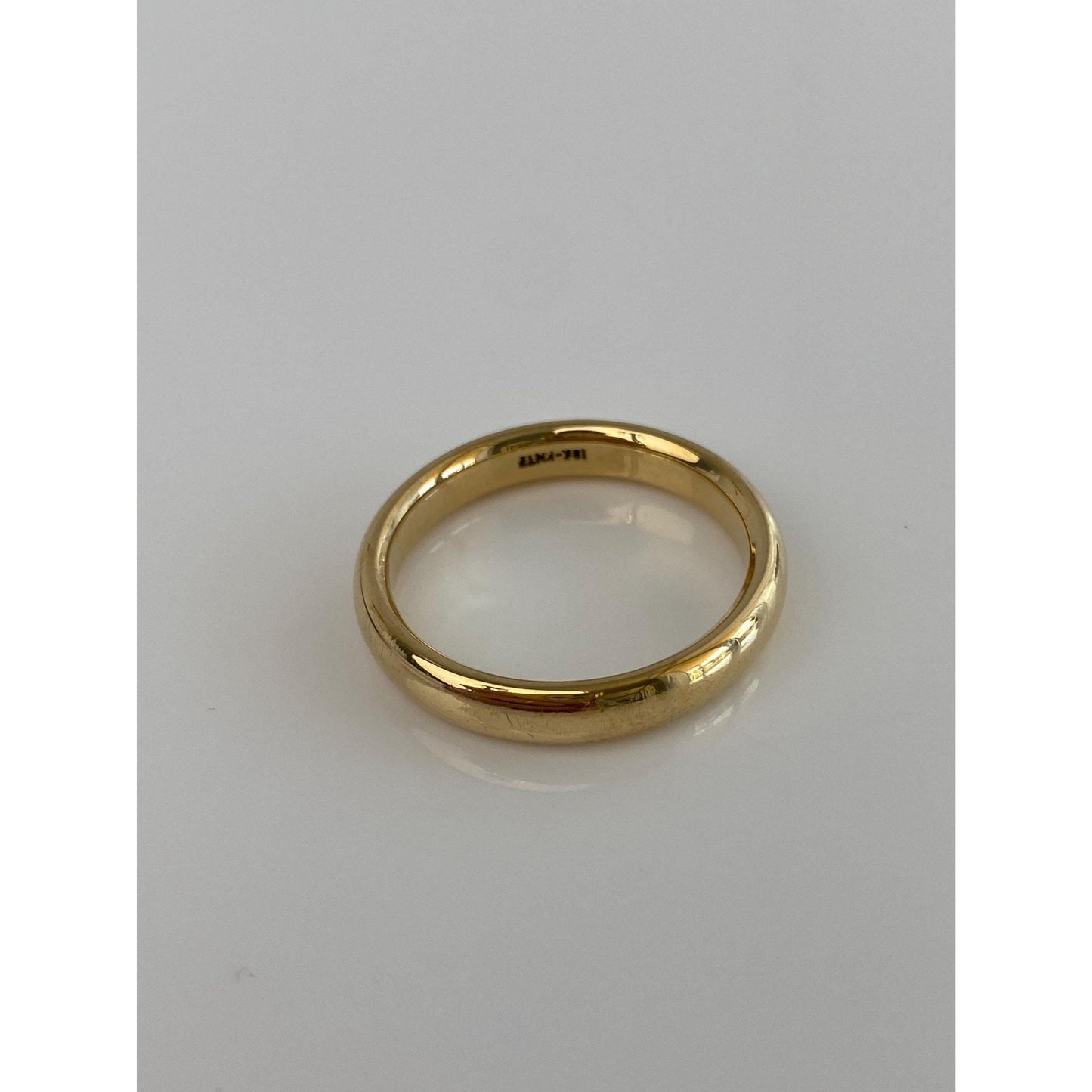 Vintage Solid 18k Yellow Gold Ring Band - Size 10.25