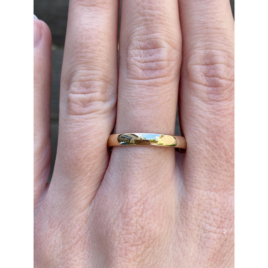 Vintage Solid 10k Yellow Gold Ring Band - Size 11.5