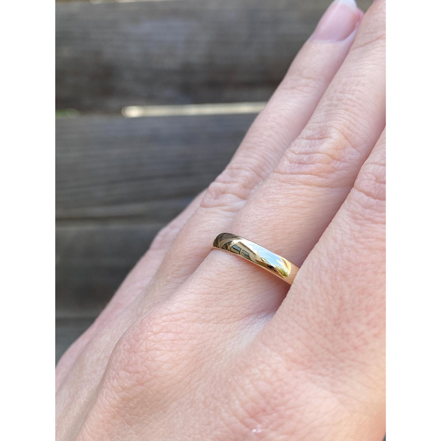 Vintage Solid 10k Yellow Gold Ring Band - Size 11.5