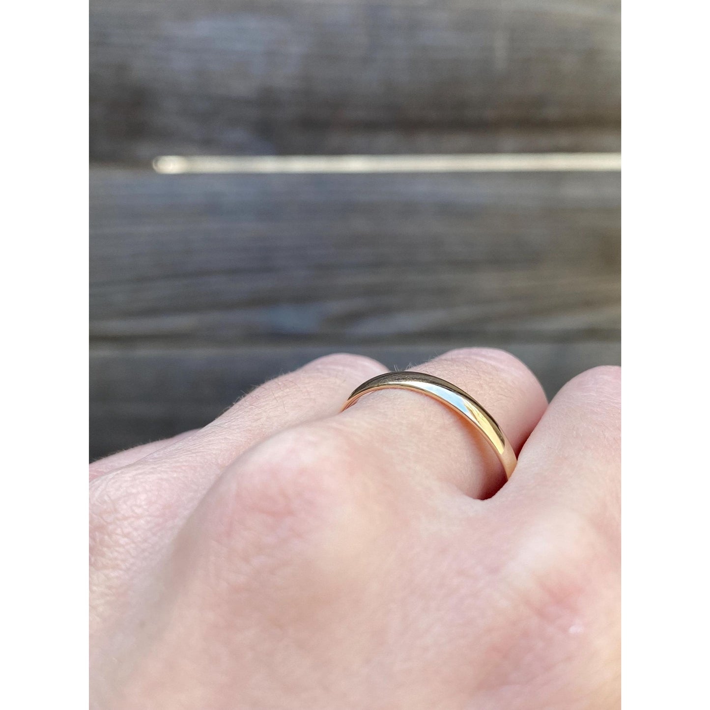 Vintage Solid 10k Yellow Gold Ring Band - Size 11.5