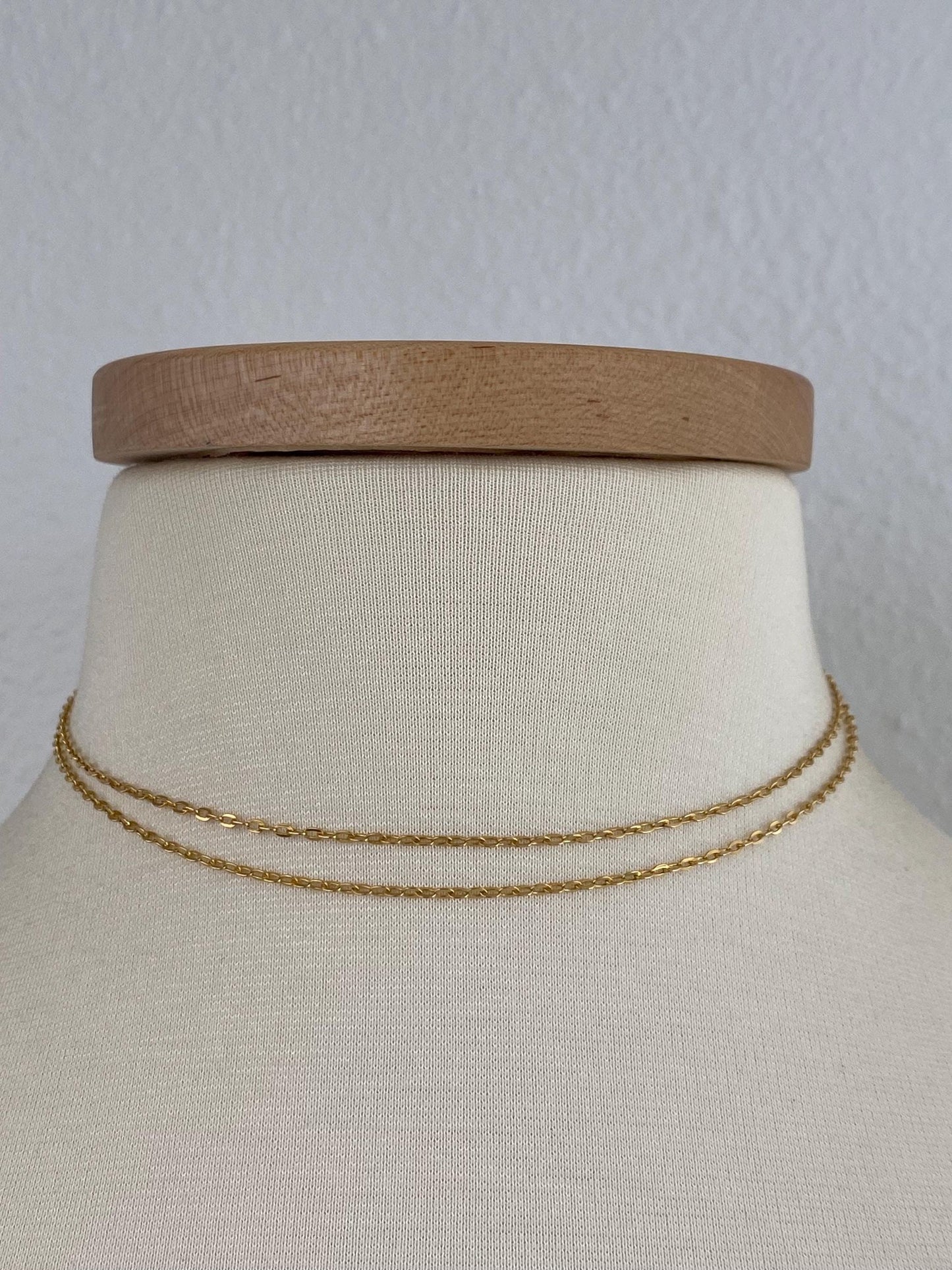Vintage Solid 21k Yellow Gold Cable Chain Necklace - 29.5 inches