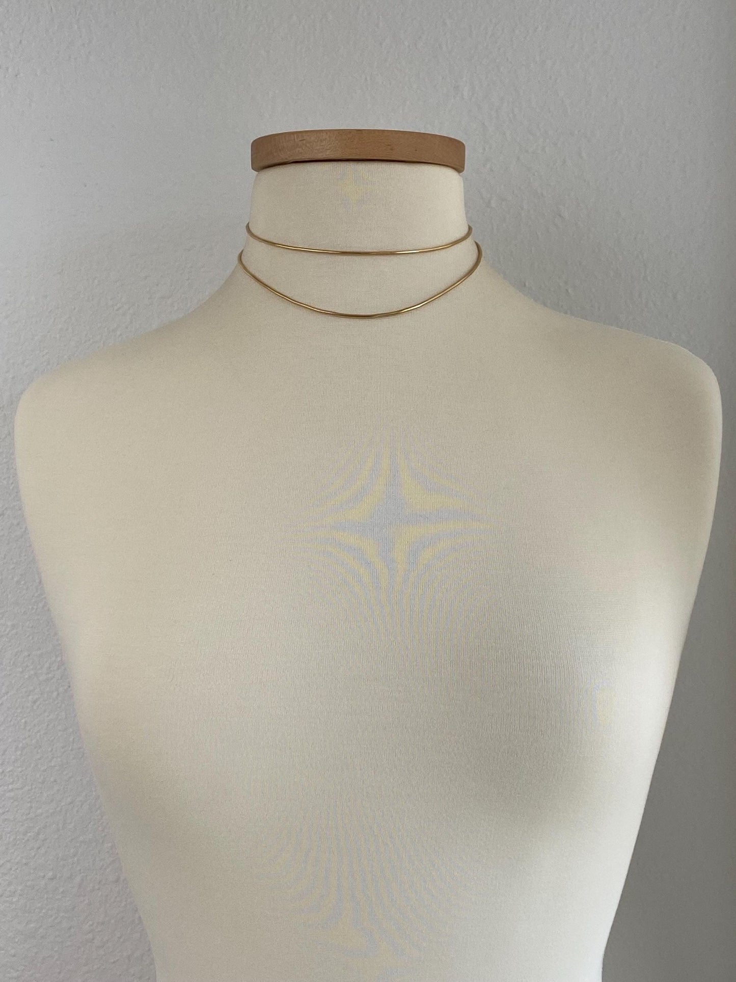 Vintage Solid 14k Yellow Gold Long Snake Chain Necklace - 30.25 inches