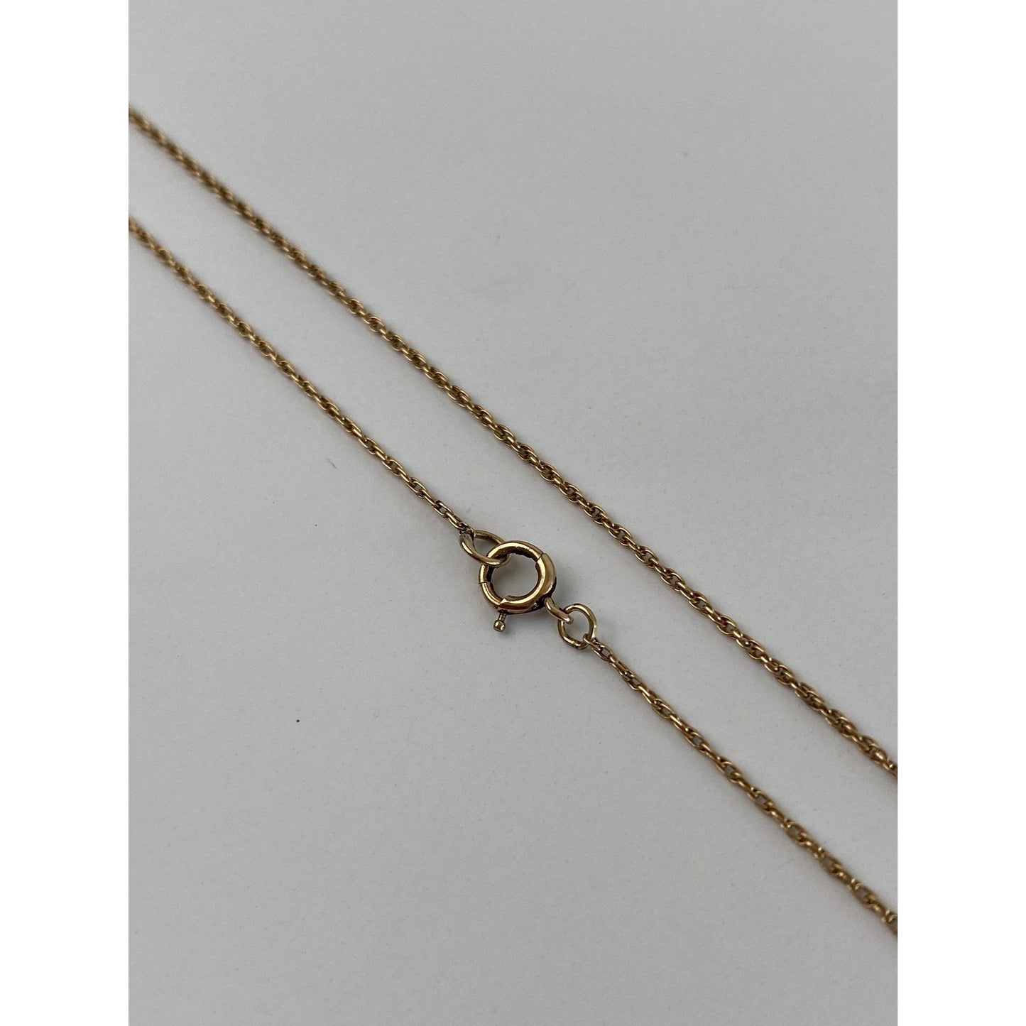 Vintage Solid 14k Yellow Gold Dainty Chain Necklace - 24.75 inches