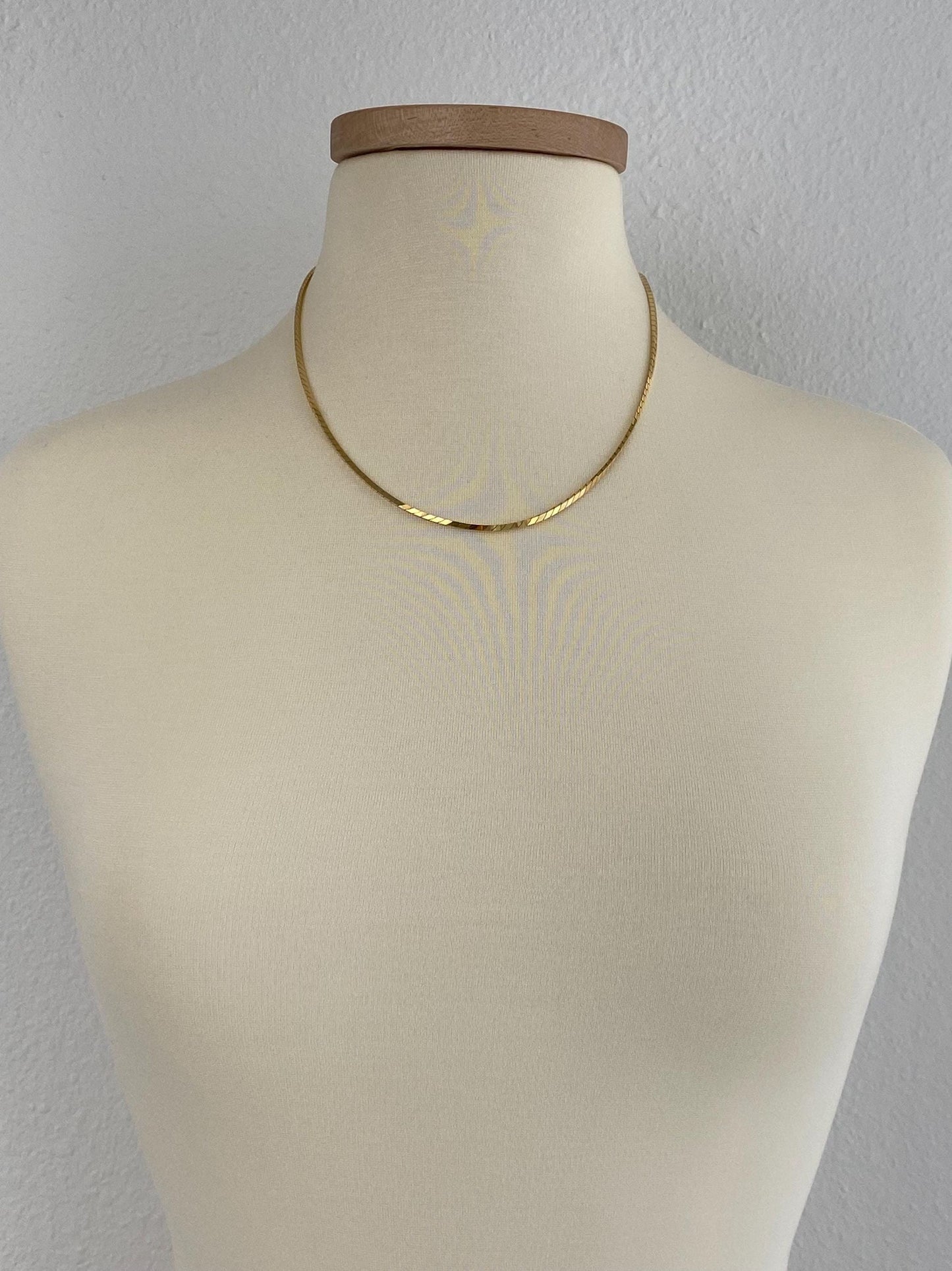 Vintage Solid 14k Yellow Gold Fancy Box Chain Necklace - 20 inches