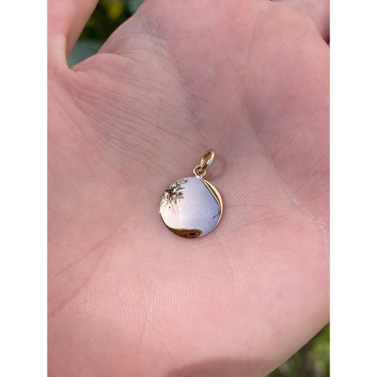 Vintage Solid 18k Rose Gold Cufflink Conversion Charm