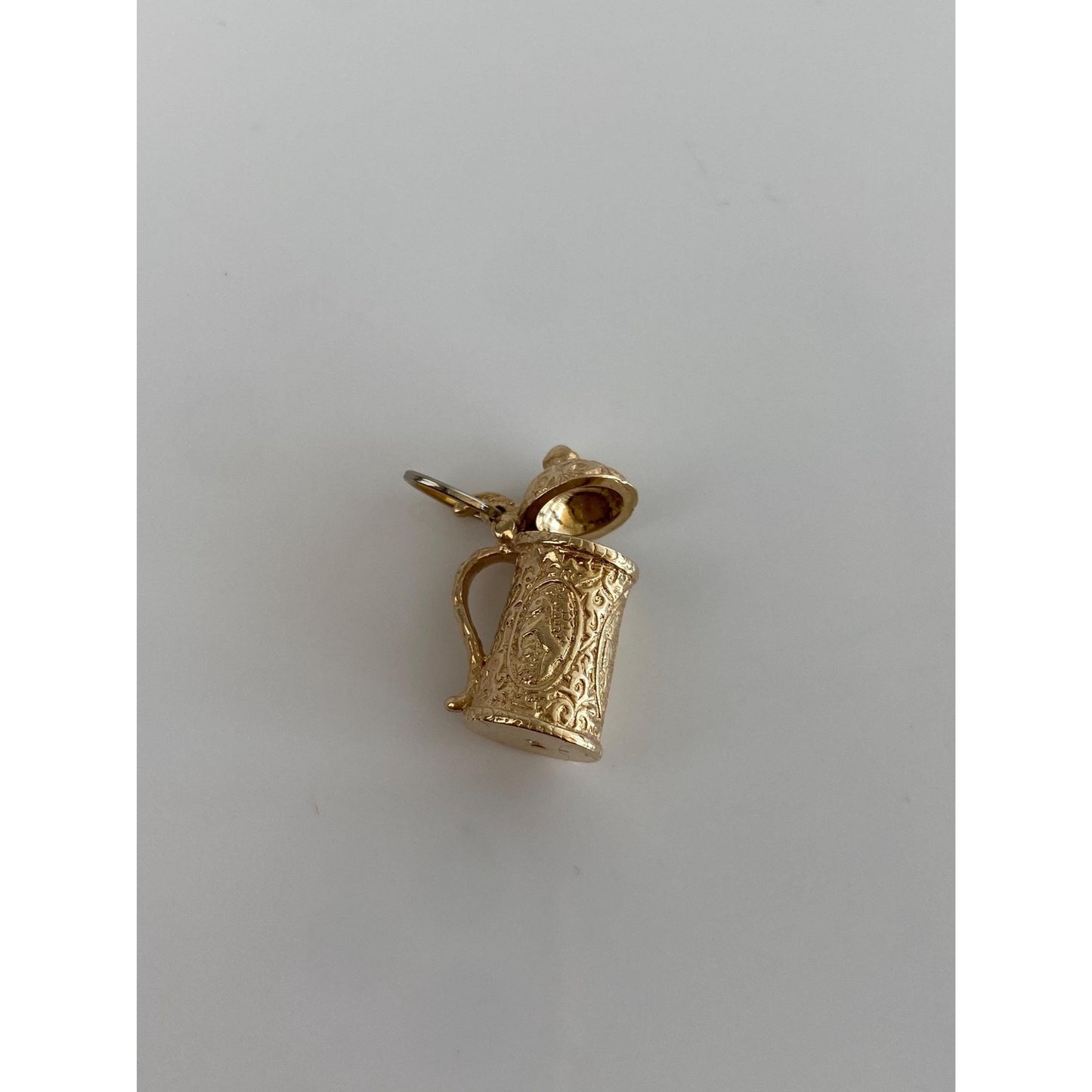 Vintage Solid  14k Yellow Gold Beer Stein Charm