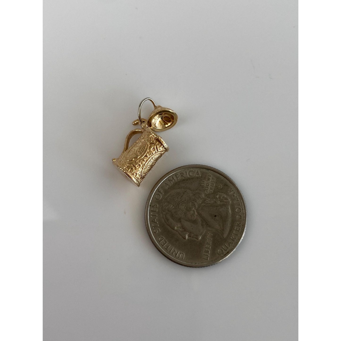 Vintage Solid  14k Yellow Gold Beer Stein Charm