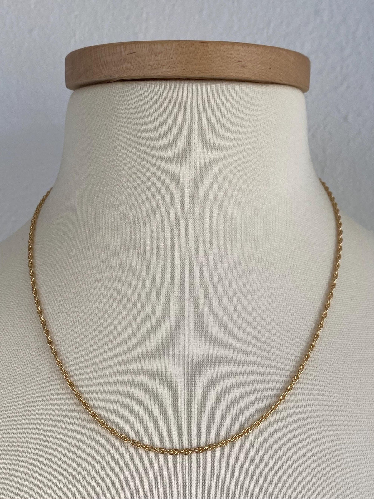 Vintage Solid 14k Yellow Gold Chain Necklace - 20 inches