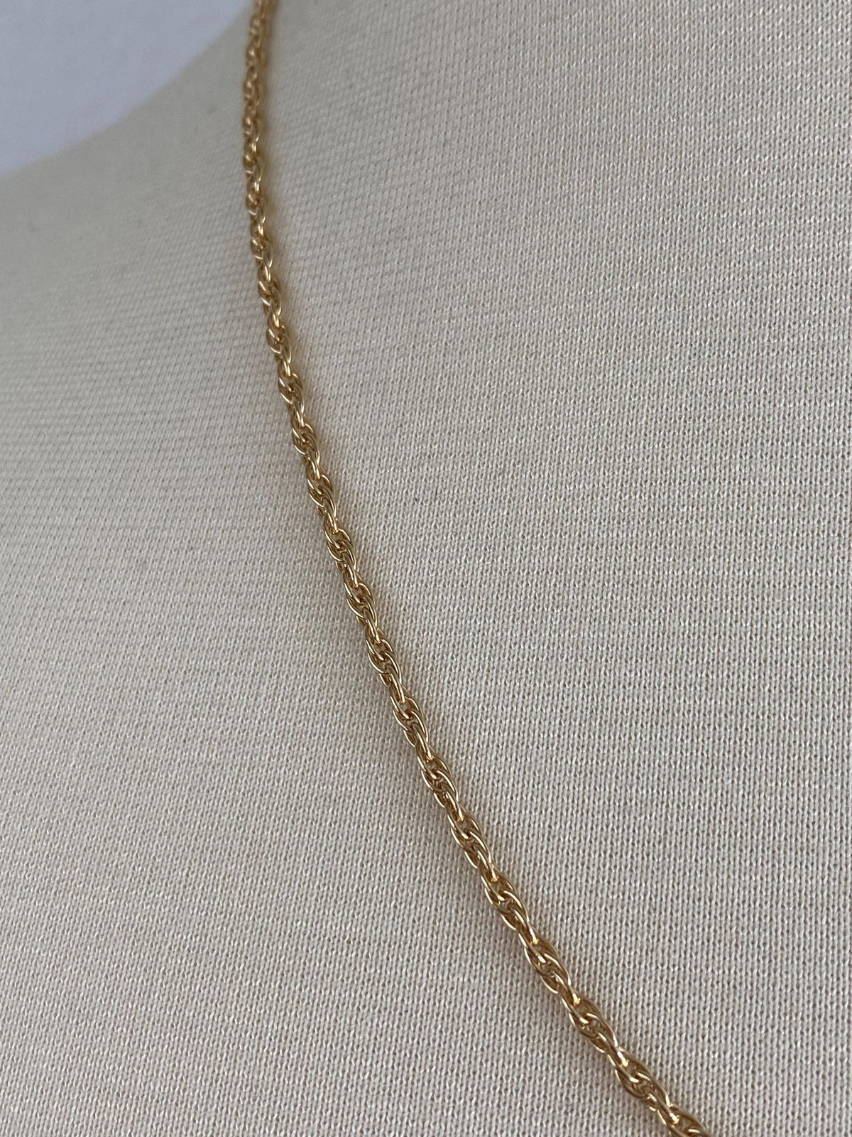 Vintage Solid 14k Yellow Gold Chain Necklace - 20 inches