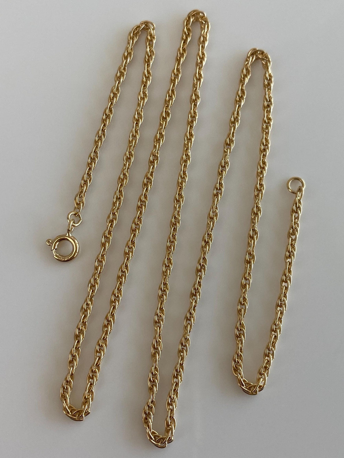 Vintage Solid 14k Yellow Gold Chain Necklace - 20 inches