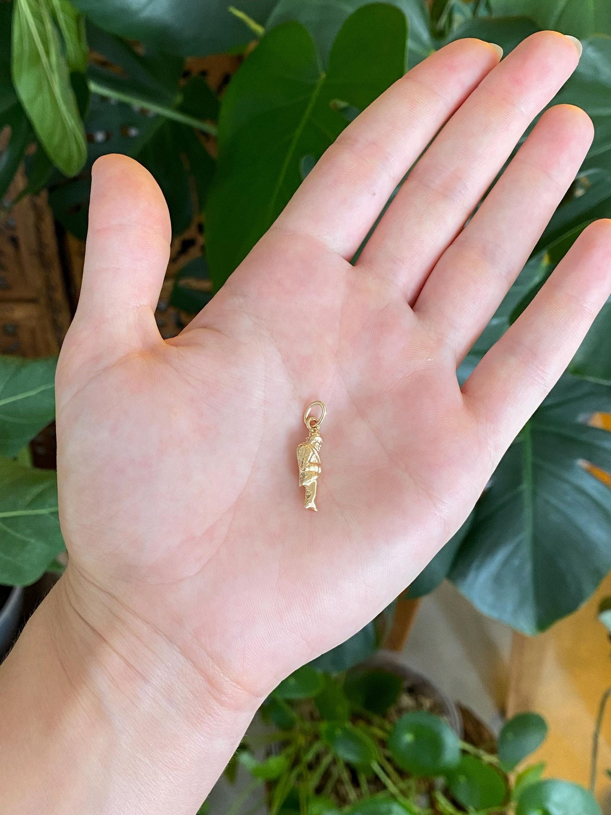 Vintage 14k Yellow Gold Man Charm