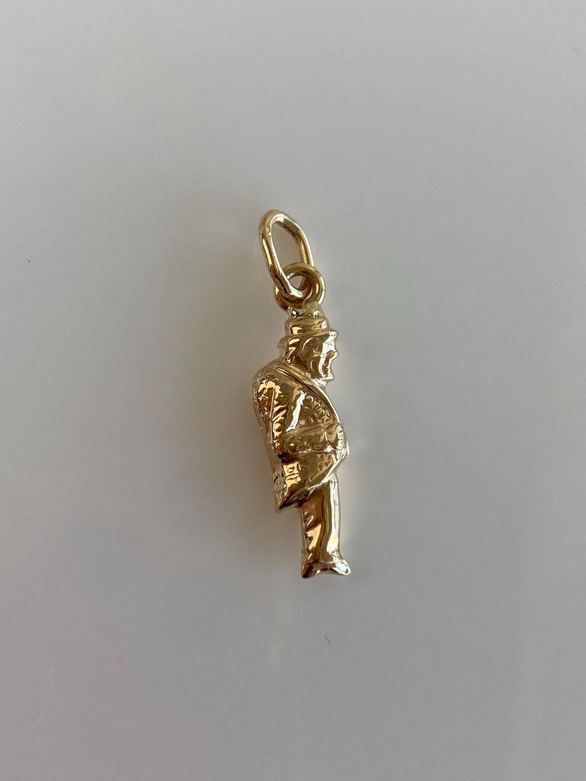 Vintage 14k Yellow Gold Man Charm