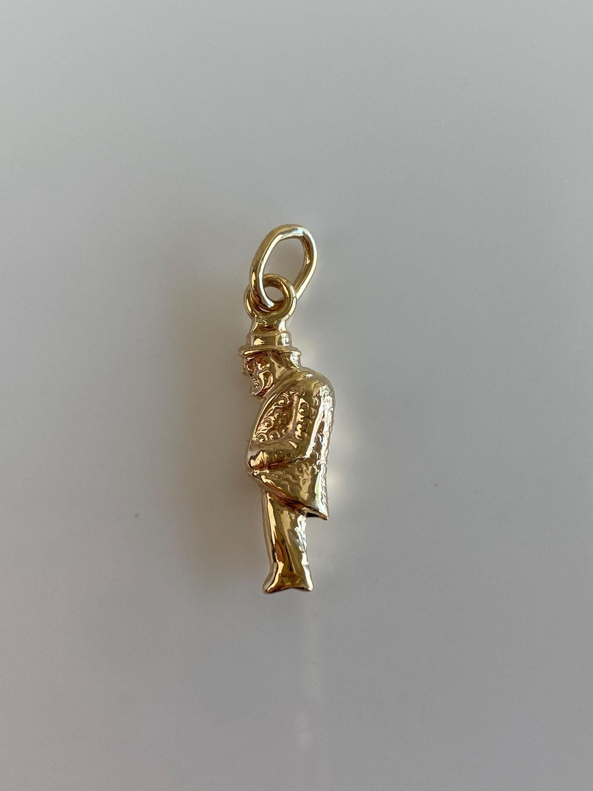 Vintage 14k Yellow Gold Man Charm