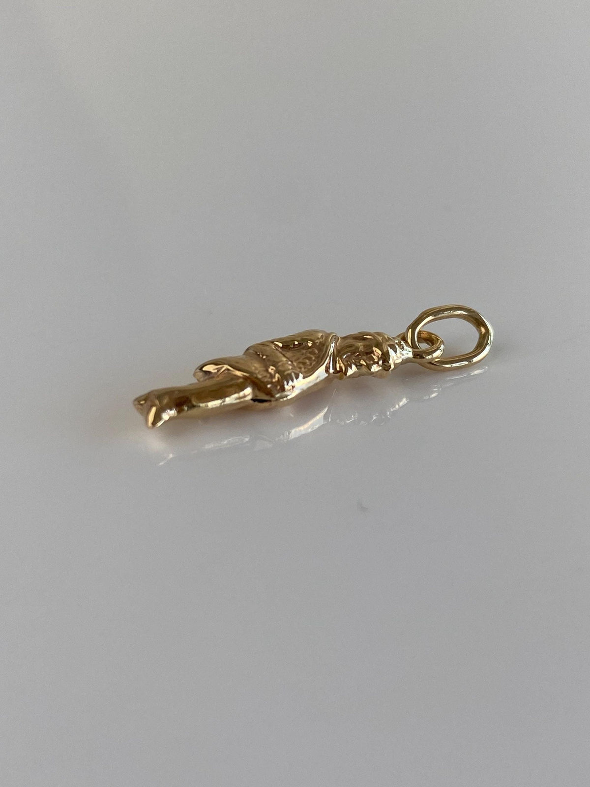 Vintage 14k Yellow Gold Man Charm